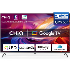 CHiQ U55QM9V TV 55", UHD, QLED, Google TV 5.0, DLG 120 Hz, MEMC