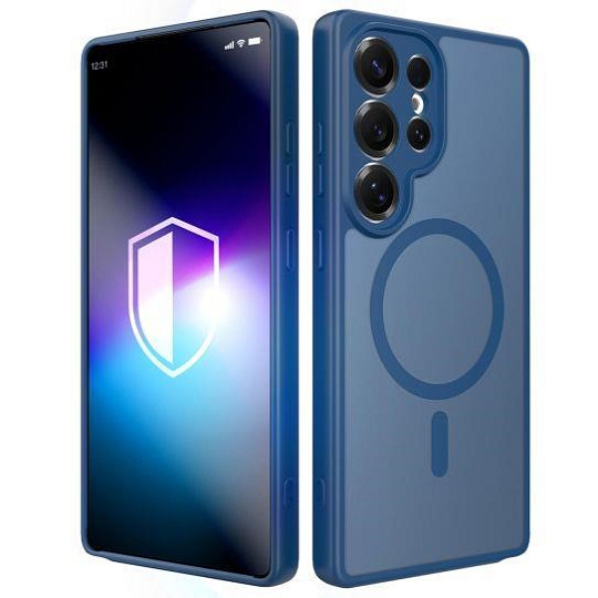 3mk ochranný kryt Misty MagCase Blue pro Samsung Galaxy S25 Ultra