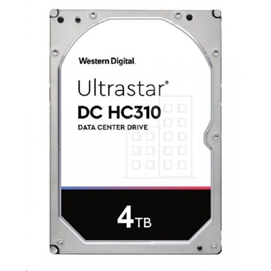 Western Digital Ultrastar® HDD 4TB (HUS726T4TALE6L1) DC HC310 3.5in 26.1MM 256MB 7200RPM SATA 512E TCG