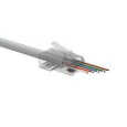 Solarix Univerzální EASY konektor RJ45 CAT5E UTP 8p8c na drát i licnu / 100 ks SXRJ45-5E-UTP-EASY