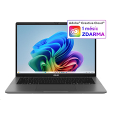 ASUS NTB Vivobook S14 (M3407GA-OLED003W), Ryzen Ai 7 445, 14" 1920 x 1200, 32GB, 1TB SSD, Radeon, W11 Home, Gray