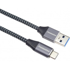 PREMIUMCORD Kabel USB-C na USB 3.0 A (USB 3.1 generation 1, 3A, 5Gbit/s) 3m oplet PREMIUMCORD Kabel USB-C na USB 3.0 A (USB 3.1 generation 1, 3A, 5Gbit/s) 3m oplet