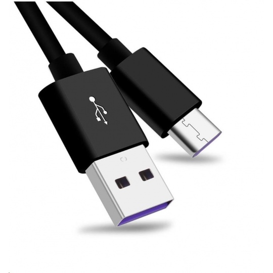 PremiumCord Kabel USB 3.1 C/M - USB 2.0 A/M, Super fast charging 5A, černá, 1m