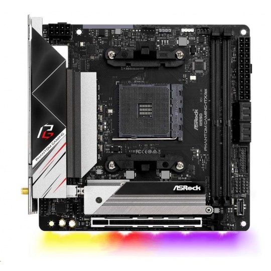 ASRock MB Sc AM4 B550 PHANTOM GAMING-ITX/AX, AMD B550, 2xDDR4, HDMI