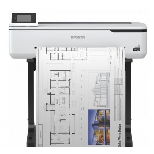 EPSON tiskárna ink SureColor SC-T3100, 4ink, A1, 2400x1200dpi, USB 3.0, LAN, WIFI