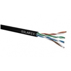 Instalační kabel Solarix venkovní gelový UTP, Cat5E, drát, PE, box 305m SXKD-5E-UTP-PEG