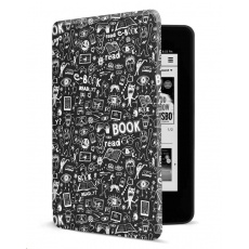 CONNECT IT pouzdro pro Amazon NEW Kindle Paperwhite 4 (2018), černé Doodle