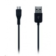 CONNECT IT Wirez kabel HQ microUSB - USB, černý, 2m