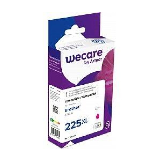 WECARE ARMOR cartridge pro Brother DCP-J4120D magenta, 12ml, kom. s LC225M WECARE ARMOR cartridge pro Brother DCP-J4120D magenta, 12ml, kom. s LC225M