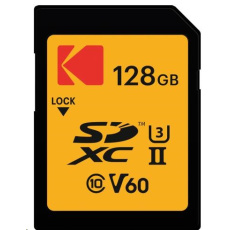 Kodak paměťová SD karta 128GB UHS-II U3 V60 Ultra Pro Kodak paměťová SD karta 128GB UHS-II U3 V60 Ultra Pro