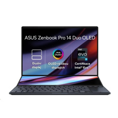 ASUS NTB Zenbook Pro (UX8402VU-OLED026WS), i7-13700H, 14.5" 2880 x 1800, 16GB, 1TB SSD, RTX 4050, W11 Home, Black