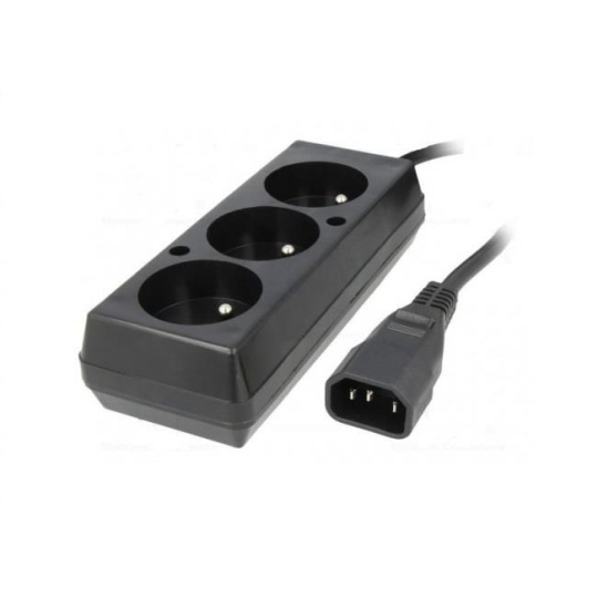 Prodlužovací přívod 3x230V pro UPS (IEC320-C14), 30cm Prodlužovací přívod 3x230V pro UPS (IEC320-C14), 30cm
