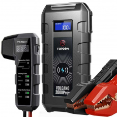 TOPDON Car Jump Starter Volcano 2000 Pro S, měřák stavu baterie vozidla, BT, 20800 mAh TOPDON Car Jump Starter Volcano 2000 Pro S, měřák stavu baterie vozidla, BT, 20800 mAh