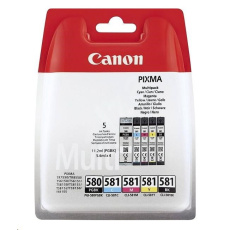 Canon CARTRIDGE PGI-580/CLI-581 BK/CMYK MultiPack pro PIXMA TS615x, TS625x, TS635x, TS815x, TS825x (200 str.)