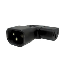 Adaptér úhlový na stranu IEC C13 na IEC C14 napětí 230V, 10A