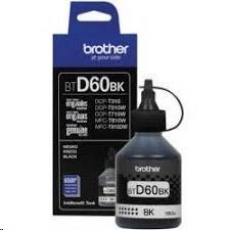 BROTHER INK BT-D60BK black pro T4xx, T5xx, T7xx, T9xx cca 6000 stránek, bezpigmentový - INKTANK