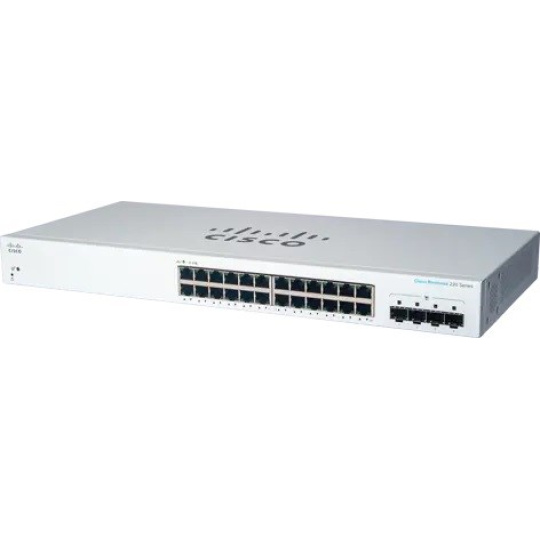 BAZAR - Cisco switch CBS220-24T-4G (24xGbE,4xSFP,fanless) - REFRESH - poškozený obal