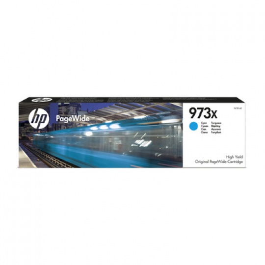 HP 973X High Yield Cyan Original PageWide Cartridge (7,000 pages)