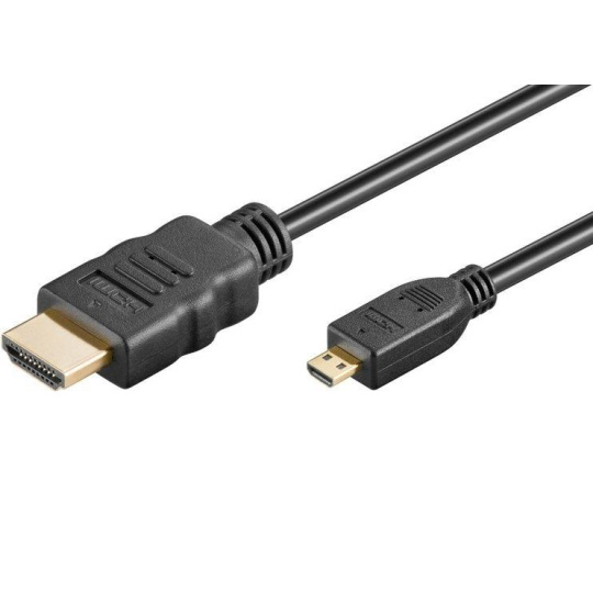 PremiumCord 4K kabel HDMI A - HDMI micro D, 5m