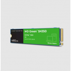 WD GREEN SSD NVMe 480GB PCIe SN350, Geb3 8GB/s, (R:2400/W:1650 MB/s)