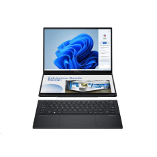 ASUS NTB Zenbook 14 Duo OLED (UX8406MA-OLED085X), Ultra 7 155H, 14" 2880 x 1800, 16GB, 1TB SSD, IntelArc, W11 Pro, Black