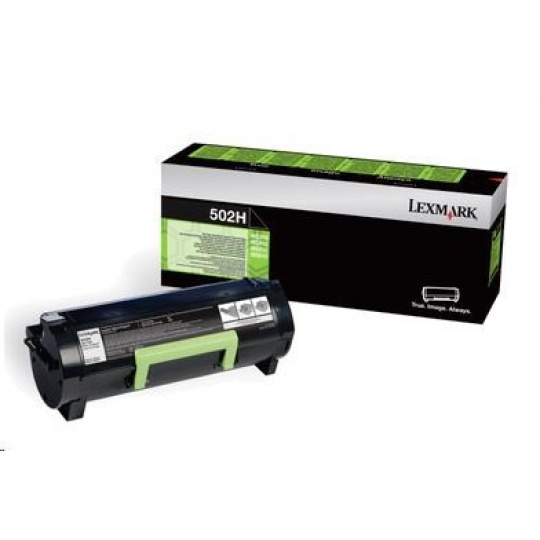 LEXMARK černý toner 502H pro MS310/MS410/MS510/MS610 z programu Lexmark Return, (5 000 stran)