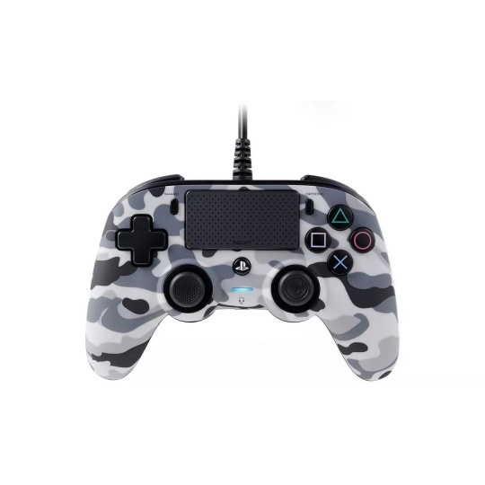 BAZAR - Nacon Wired Compact Controller - ovladač pro PlayStation 4 - camo grey - Poškozený obal (Komplet)
