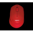 Logitech Wireless Mouse M330 Silent Plus, red