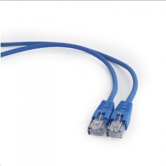 GEMBIRD kabel patchcord Cat5e UTP 0,25m, modrý