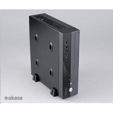 AKASA case Crypto VESA, MiniITX, černá + 80W AC adaptér