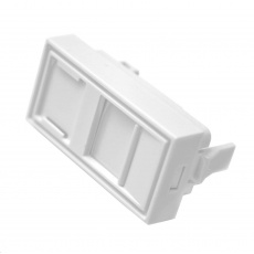 Modul neosazený 1x RJ45, 22,5x45 mm s prachovkou