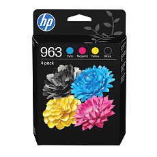 HP 963 CMYK Original Ink Cartridge 4-Pack (700 / 700 / 700 / 1,000 pages) HP 963 CMYK Original Ink Cartridge 4-Pack (700 / 700 / 700 / 1,000 pages)