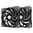THERMALTAKE Ventilátor Toughfan 12 2-Pack, 2x120mm, černá