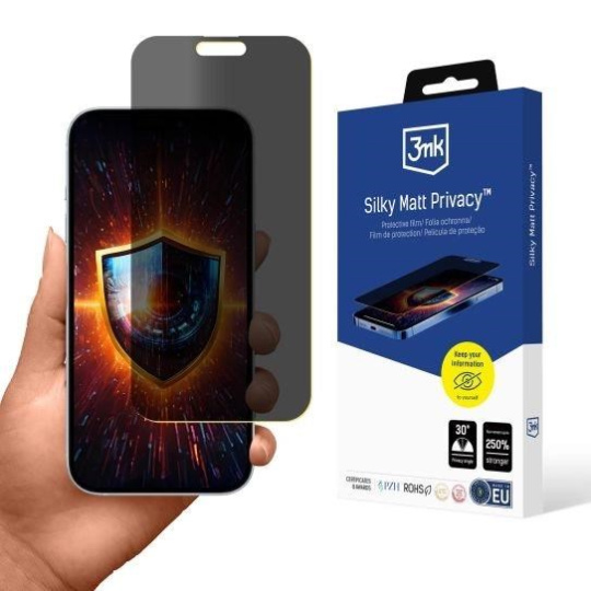 3mk ochranná folie Silky Matt Privacy pro Apple iPhone 17 Pro 3mk ochranná folie Silky Matt Privacy pro Apple iPhone 17 Pro