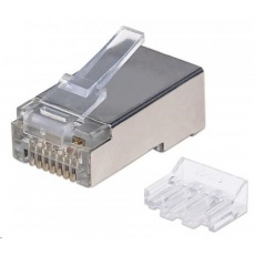 Intellinet konektor RJ45, Cat6A, stíněný STP, 15µ, drát, 90 ks v nádobě