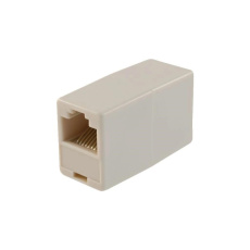 WG - Spojka kabelů typu RJ45 / white WG - Spojka kabelů typu RJ45 / white