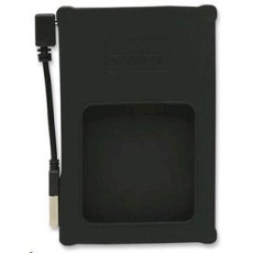 MANHATTAN USB 2.0 2,5" SATA silikonový box na externí HDD, černý MANHATTAN USB 2.0 2,5" SATA silikonový box na externí HDD, černý