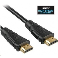 PREMIUMCORD Kabel HDMI 2m High Speed + Ethernet (v1.4), zlacené konektory PREMIUMCORD Kabel HDMI 2m High Speed + Ethernet (v1.4), zlacené konektory
