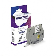 WECARE páska pro BROTHER TZE-121, Black/Transparent, 9mm x 8m (TZE121) WECARE páska pro BROTHER TZE-121, Black/Transparent, 9mm x 8m (TZE121)