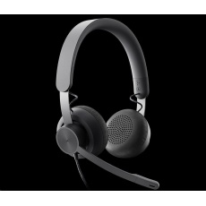 Logitech sluchátka s mikrofonem Zone Wired Teams Headset Graphite - EMEA