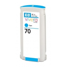 HP 70 Cyan DJ Ink Cart, 130 ml, C9452A