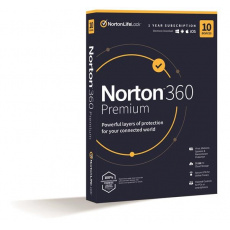 NORTON 360 PREMIUM 75GB +VPN 1 uživatel pro 10 zařízení na 1 rok BOX