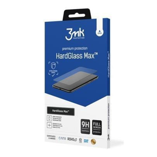 3mk tvrzené sklo HardGlass MAX pro Apple iPhone 15 Pro Max, černá
