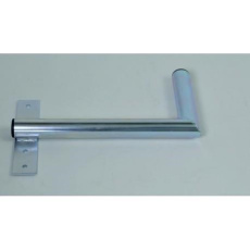 Držák antény na zeď u okna s pásem, levé uchycení, galvanický zinek, délka 40cm Držák antény na zeď u okna s pásem, levé uchycení, galvanický zinek, délka 40cm