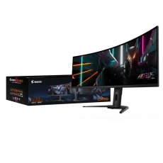 BAZAR - GIGABYTE LCD - 49" Gaming monitor AORUS CO49DQ, OLED, 5120x1440 DQHD 32:9, 144Hz, 1.5M:1, POŠKOZENÝ OBAL BAZAR - GIGABYTE LCD - 49" Gaming monitor AORUS CO49DQ, OLED, 5120x1440 DQHD 32:9, 144Hz, 1.5M:1, POŠKOZENÝ OBAL