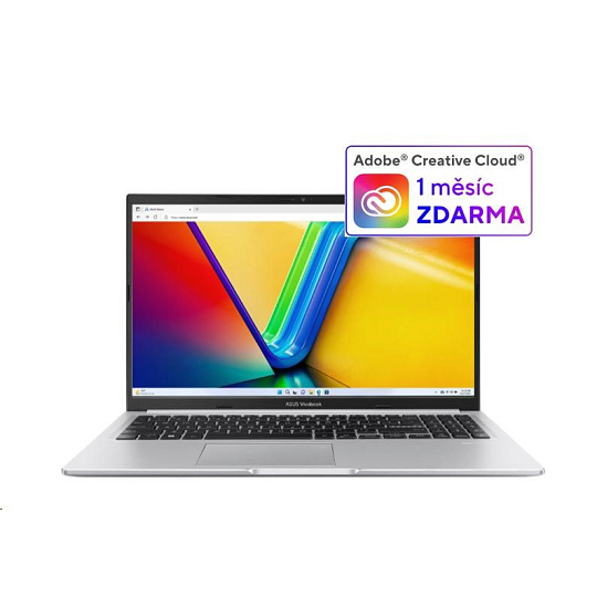 ASUS NTB Vivobook 15 (M1502NAQ-BQ112Z), Ryzen 5 150, 15.6" 1920 x 1080, 8GB, 512GB SSD, Radeon, No OS, Silver, bez adapt