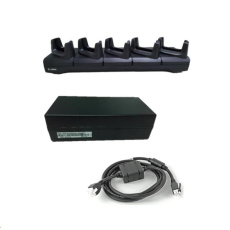 Zebra charging-/communication station, Ethernet, 5 slots Zebra charging-/communication station, Ethernet, 5 slots