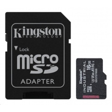 Kingston MicroSDHC karta 16GB Industrial C10 A1 pSLC Card + SD Adapter