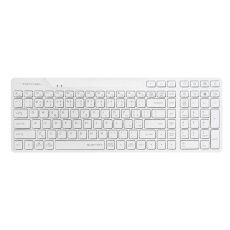 A4tech FStyler FBK27C AS, bezdrátová Dual mode Bluetooth+2,4G klávesnice, CZ, bílá