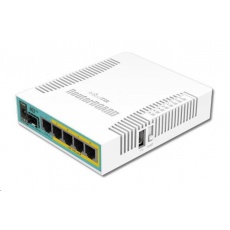 MikroTik RouterBOARD hEX PoE, 800MHz CPU, 128MB RAM, 5xGLAN, USB, PoE 802.3at, USB, SFP,  vč. L4
